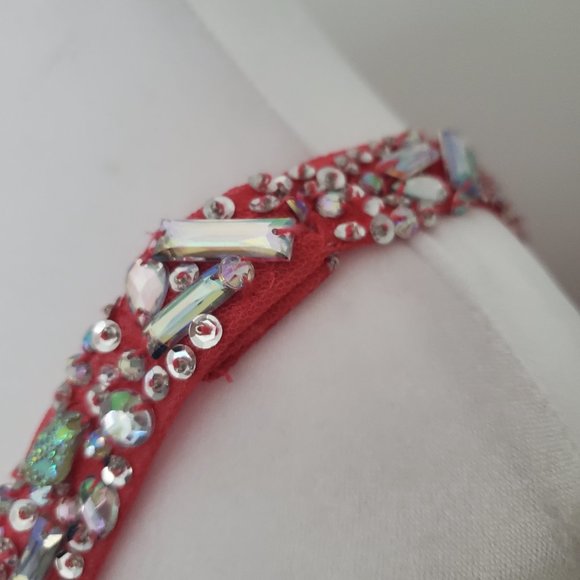 CITY TRIANGLES Sequined Gown Racer Back Sweetheart Neckline Pleats Layered Skirt - Picture 8 of 10